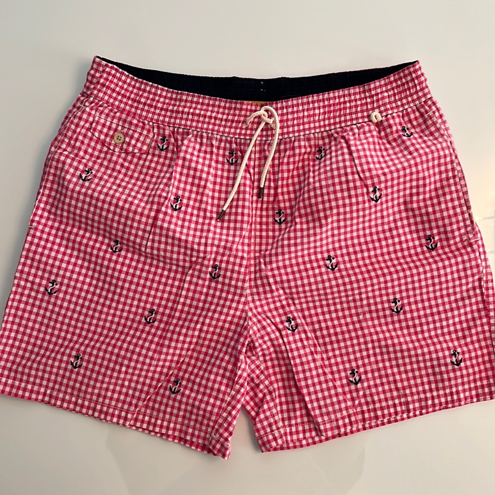 5.75 inch classic fit Ralph Lauren swim trunks